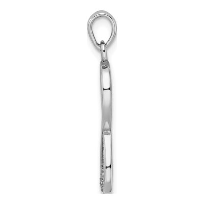 Sterling Silver Laser-Cut Infinity Symbol Pendant – view 3