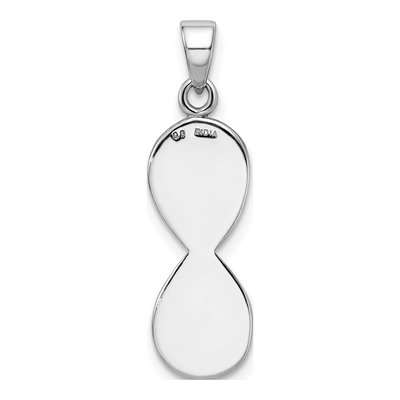 Sterling Silver Laser-Cut Infinity Symbol Pendant – view 4