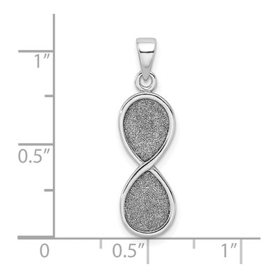Sterling Silver Laser-Cut Infinity Symbol Pendant – view 5