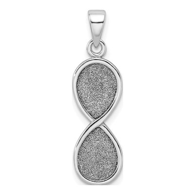 Sterling Silver Laser-Cut Infinity Symbol Pendant