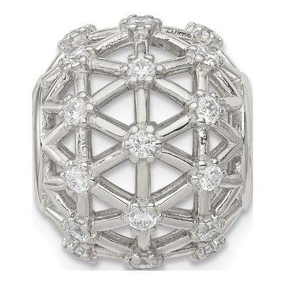 Sterling Silver CZ Slide Pendant – view 4