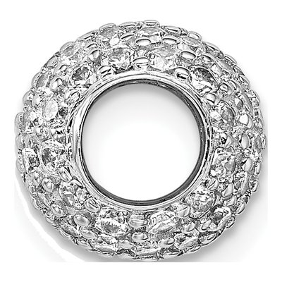 Sterling Silver CZ Pendant – view 3