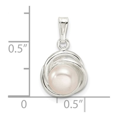 Sterling Silver Freshwater Cultured Pearl Pendant – view 4