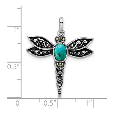 Sterling Silver Dragonfly Pendant – view 5