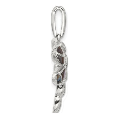 Sterling Silver Abalone Dragonfly Pendant – view 3