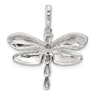 Sterling Silver Abalone Dragonfly Pendant – view 4