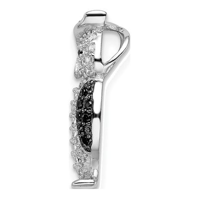 Sterling Silver CZ Owl Slide Pendant – view 3