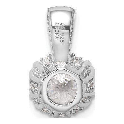 Sterling Silver CZ Pendant – view 4