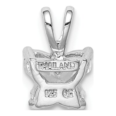 Sterling Silver CZ Butterfly Pendant – view 4
