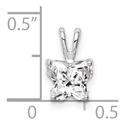 Sterling Silver CZ Butterfly Pendant – view 5