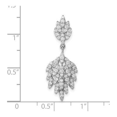 Sterling Silver CZ Dangle Pendant – view 5