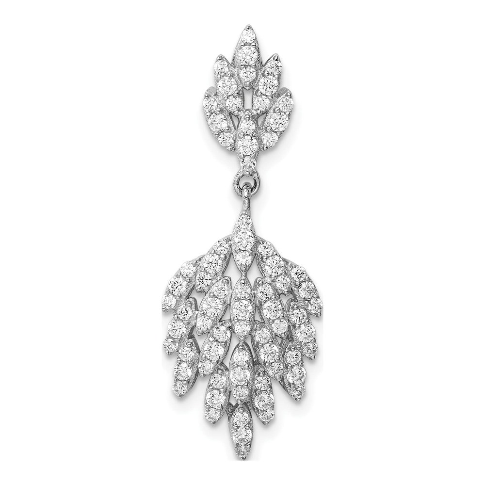 Sterling Silver CZ Dangle Pendant