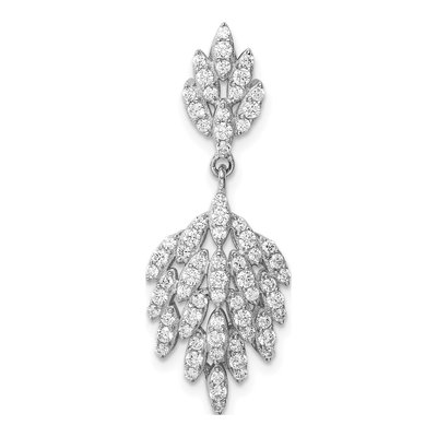 Sterling Silver CZ Dangle Pendant