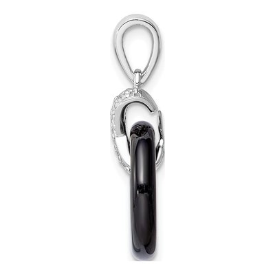 Sterling Silver CZ Pendant – view 3