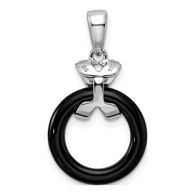Sterling Silver CZ Pendant – view 4