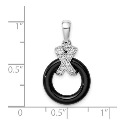 Sterling Silver CZ Pendant – view 5
