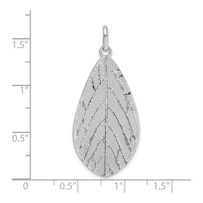 Sterling Silver Leaf Pendant – view 5