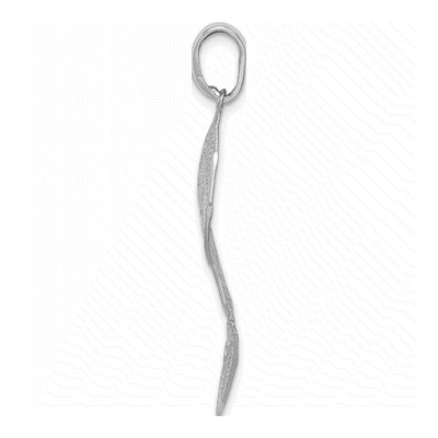 Sterling Silver Leaf Pendant – view 3