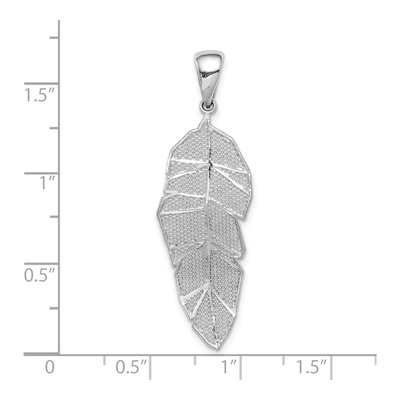 Sterling Silver Leaf Pendant – view 5