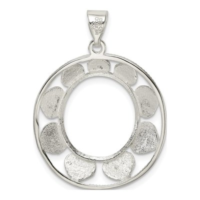 Sterling Silver Diamond-Cut Heart Pendant – view 4