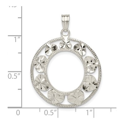 Sterling Silver Diamond-Cut Heart Pendant – view 5