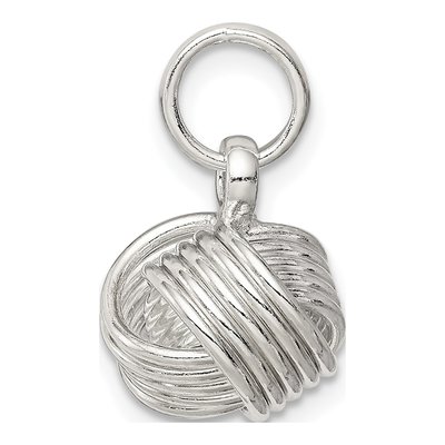 Sterling Silver Love Knot Small Pendant – view 3
