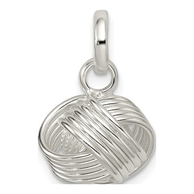 Sterling Silver Love Knot Small Pendant – view 4