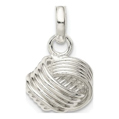 Sterling Silver Love Knot Small Pendant