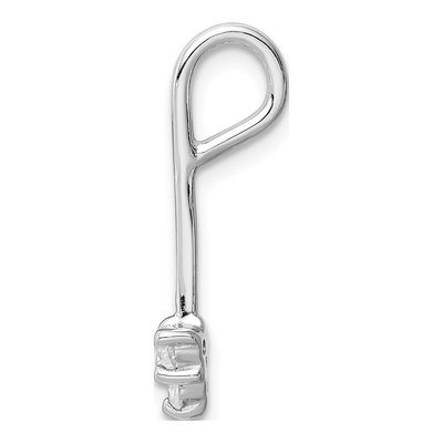 Sterling Silver CZ Arrow Slide Pendant – view 3