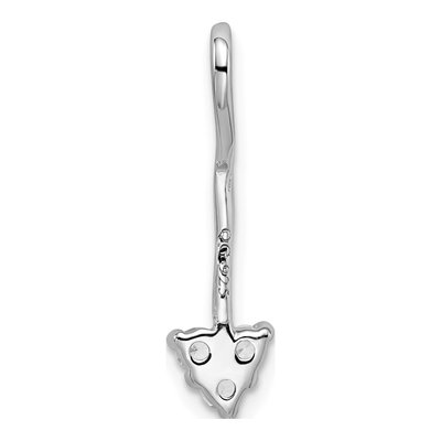 Sterling Silver CZ Arrow Slide Pendant – view 4