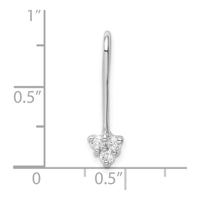 Sterling Silver CZ Arrow Slide Pendant – view 5