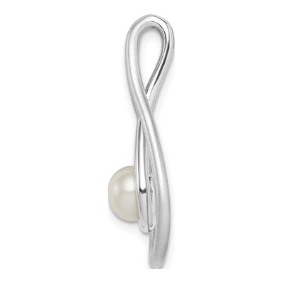 Sterling Silver Freshwater Pearl Teardrop Pendant – view 3