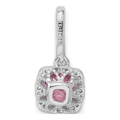 Sterling Silver CZ Slide Pendant – view 4