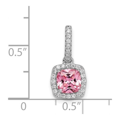 Sterling Silver CZ Slide Pendant – view 5