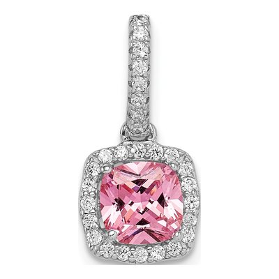 Sterling Silver CZ Slide Pendant
