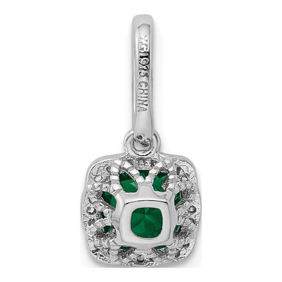 Sterling Silver CZ Slide Pendant – view 4