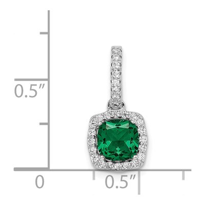 Sterling Silver CZ Slide Pendant – view 5