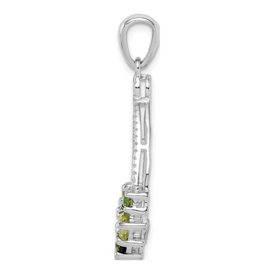 Sterling Silver Peridot Chrome Diopside Pendant – view 3