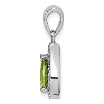 Sterling Silver CZ Birthstone Pendant – view 3
