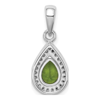 Sterling Silver CZ Birthstone Pendant – view 4