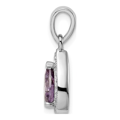 Sterling Silver CZ June Birthstone Pendant – view 3