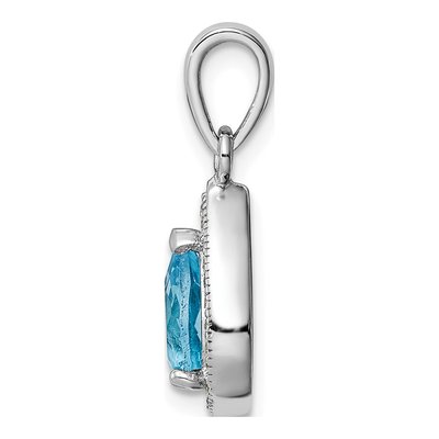 Sterling Silver CZ Pendant – view 3