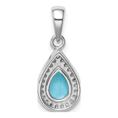Sterling Silver CZ Pendant – view 4