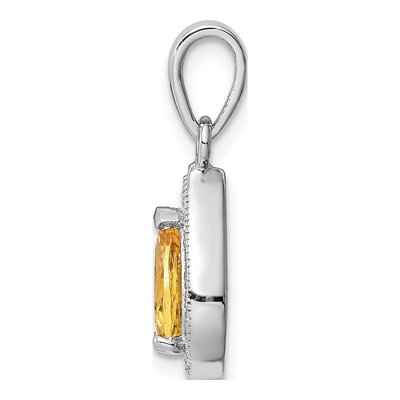 Sterling Silver CZ Clear Pendant – view 3