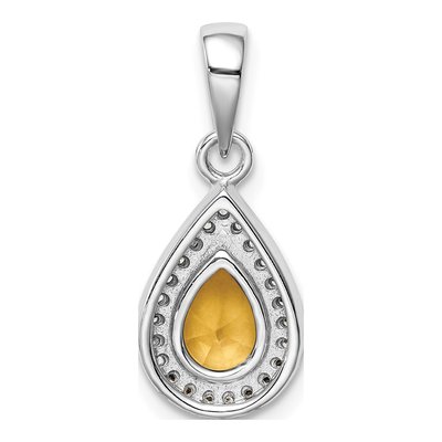 Sterling Silver CZ Clear Pendant – view 4