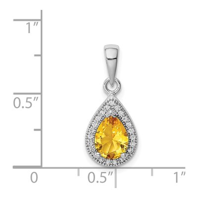 Sterling Silver CZ Clear Pendant – view 5