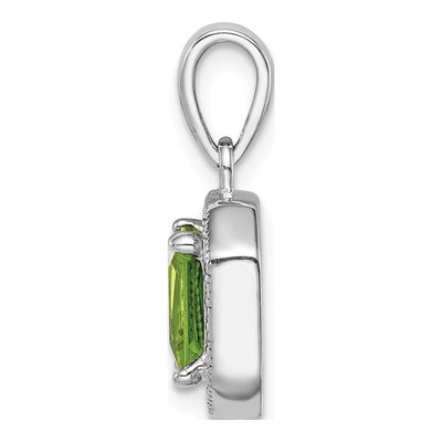 Sterling Silver CZ Birthstone Pendant – view 3