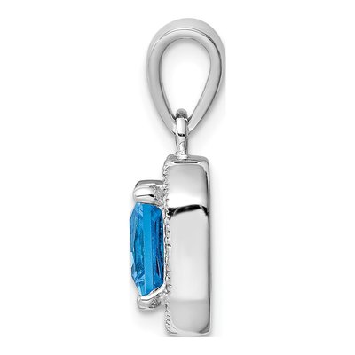 Sterling Silver CZ Pendant – view 3