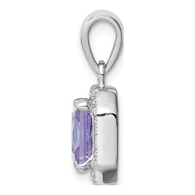 Sterling Silver CZ June Birthstone Pendant – view 3