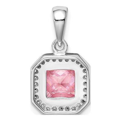 Sterling Silver CZ Pendant – view 4
